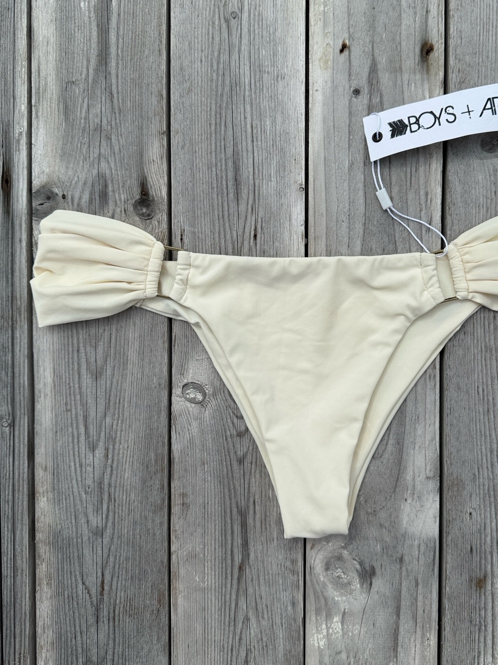 Boys + Arrows Bikini Bottom in Coconut NWT